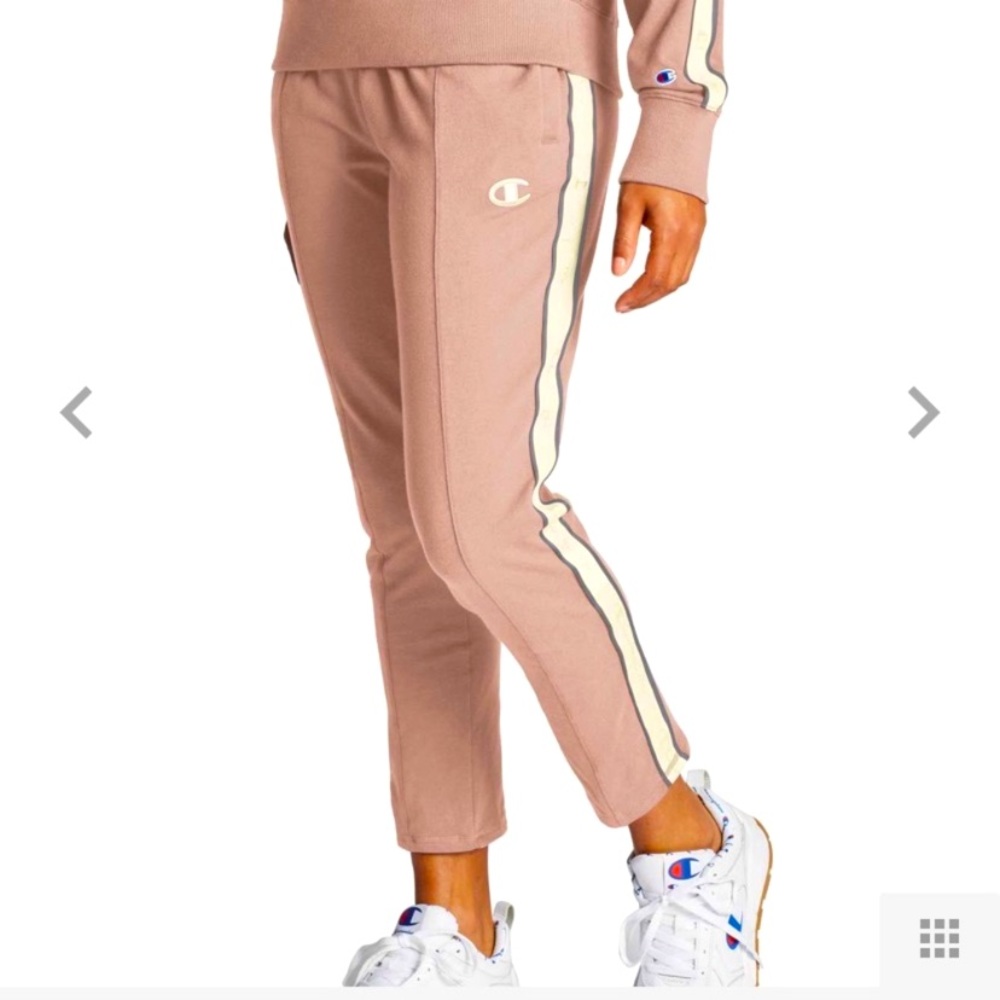 NWT Champion Women's Heritage Taped Fleece Pants